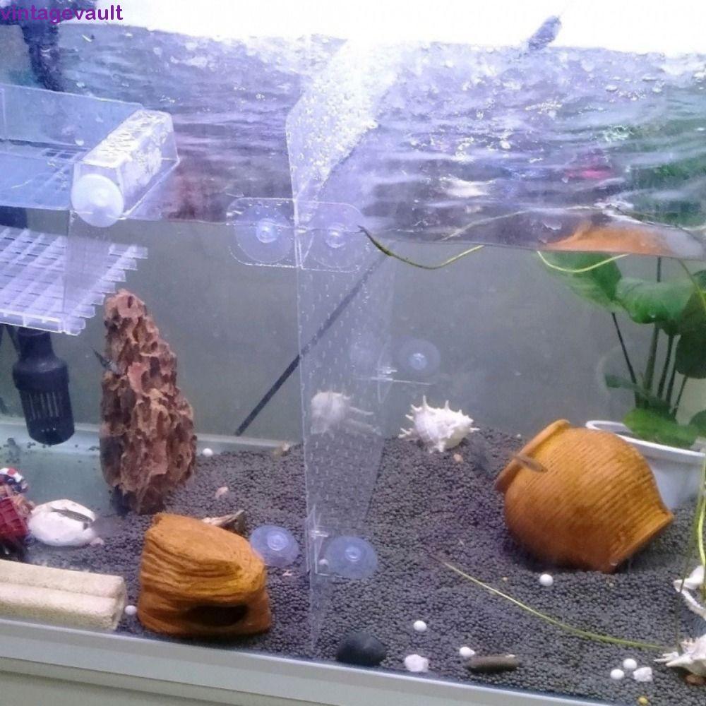 VINTAGEVAULT Fish Breeding Case Divider, Transparent Cuttable Fish Tank Isolation Plate, Bendable 1m