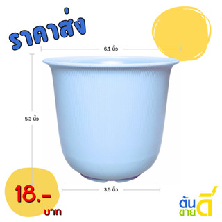 กระถาง กระถางต้นไม้ มินิมอล ถ้วยจีน ขนาด 6 นิ้ว สีฟ้าพาสเทล …