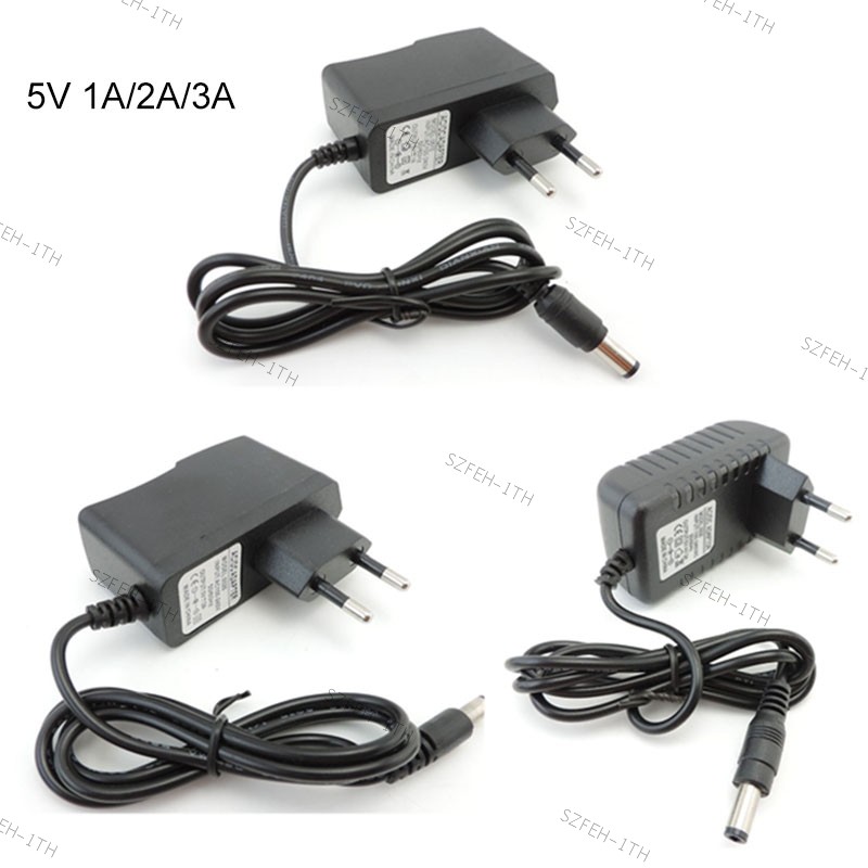 AC 100-240V ถึง DC 5V 1A 2A 3A 5V2A 5V1A แหล่งจ่ายไฟอะแดปเตอร์ชาร์จ EU US 1000ma 2000ma 3000ma Conve