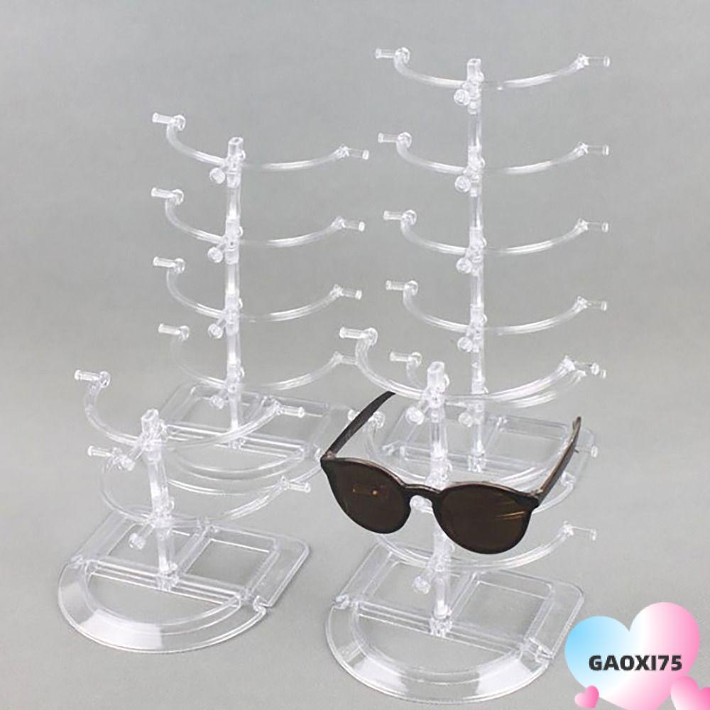 กาซี75 ขาตั้งแสดงแว่นตา, หลายชั้นที่ใส่ชั้นวางแว่นตาพลาสติก, ติดตั้งง่าย บ้าน ออแกไนเซอร์ ประหยัดพื้นที่โปร่งใสกรอบนิทรรศการเคาน์เตอร์ด้าน