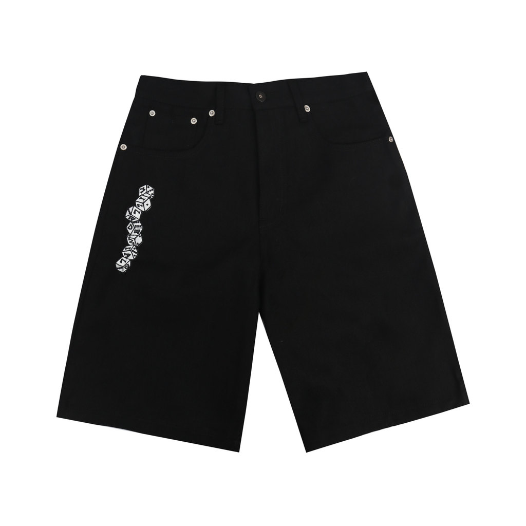 Millenials - Load Dice - Jorts Jeans - สีดํา