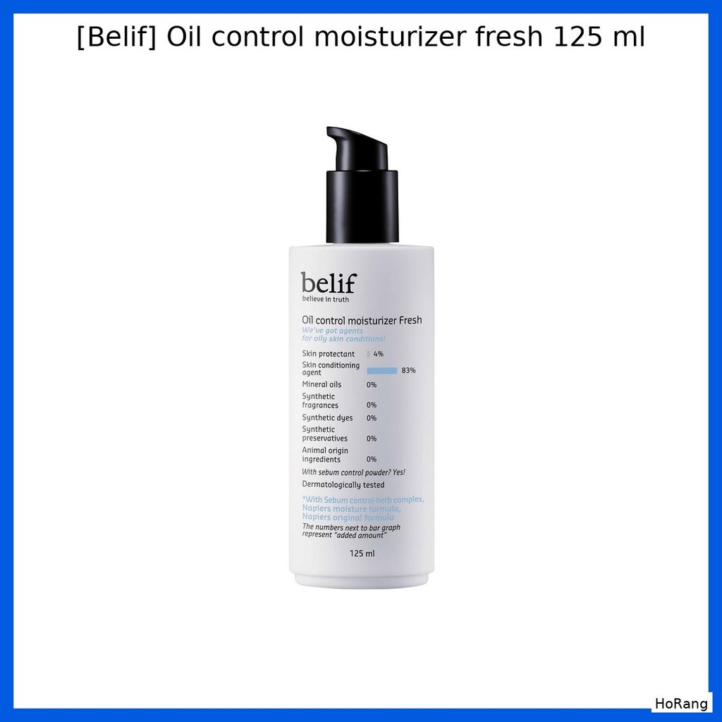 [Belif] Oil control Moisturizer fresh 125 ml / Korean Moisturizer / Oil Control / ของแท้ 100% โดย Ho