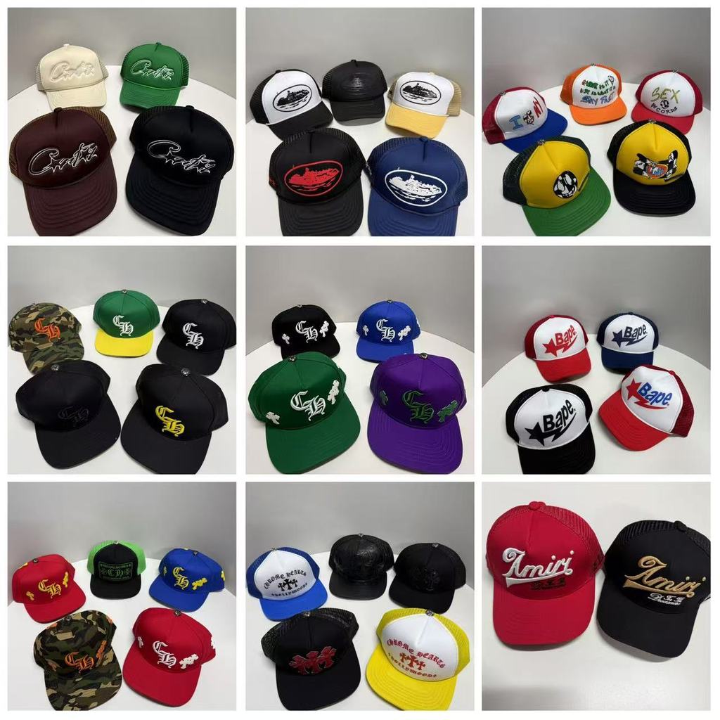 Y3JC Am1r1 Fashion Baseball Cap Embroidered Duckbill Cap Casual Versatile Unisex Trucker Hat Fishing