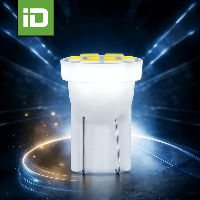 CARiD หลอดไฟหรี่ LED T10 8SMD 1.5W สำหรับมอเตอร์ไซค์/รถยนต์ ไฟป้ายทะเบียน ไฟสัมภาระ ติดตั้งง่าย