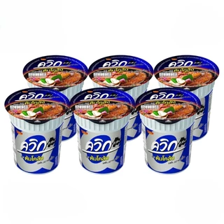 ไวไว ควิก คัพ บะหมี่กึ่งสำเร็จรูป 60ก. (แพ็ค 6 ถ้วย)