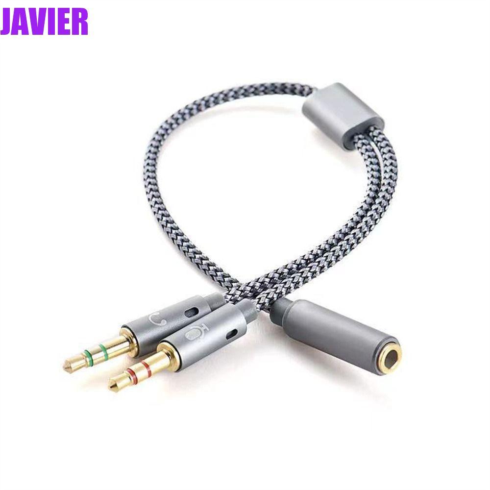 JAVIER Y Splitter Cable 3.5mm Male Mobile Phone 3.5mm Female Music Listening Gaming Cable Mic Audio 