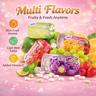Ready Stock Sugar Free Mints 10 Tins 120g Mixed Flavors with Vitamin C Fresh Breath Candy