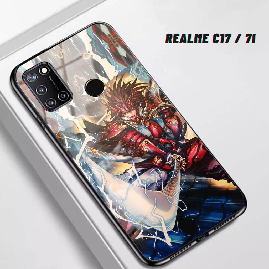 HP Softcase Glass Realme 7i/C17 - เคสโทรศัพท์ป้องกันสําหรับ Realme 7i/C17 - [ A77].