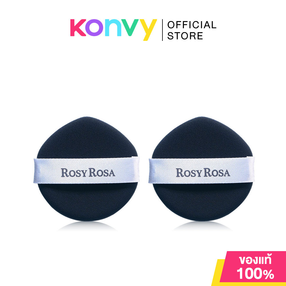 Rosy Rosa Multi Foundation Puff Slim 2pcs โรซี่ โรซ่า พัฟแต่งหน้ามหัศจรรย์.