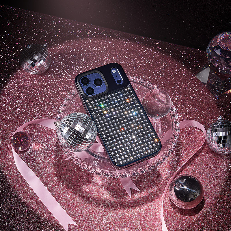 Rhinestone Matrix iPhone 17 Pro Max / 17 Pro/17  Case – Magnetic Swap Back,  3m Drop Tested, Unique 