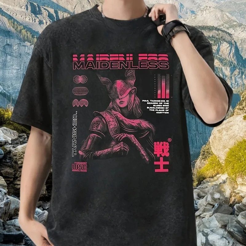 ผู้หญิงผู้ชาย Malenia Blade Of Miquella เสื้อยืดคอกลม 6 ขนาดมีสไตล์แขนกุด