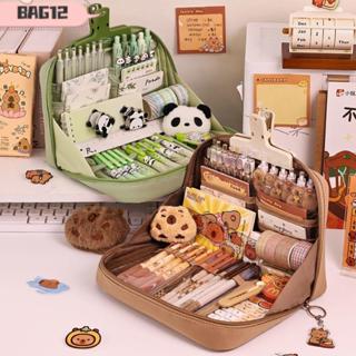 ถุง12 กระเป๋าใส่ปากกา,ซิปกลมดินสอความจุขนาดใหญ่,แฟชั่น12-ชั้…