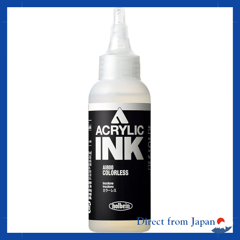 Holbein Acrylic Ink AI941 100ml Titanium White, AI943 Super Opaque White, AI961 Pearl AI963 Pearl Si