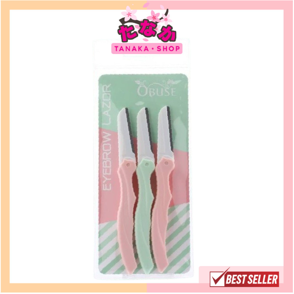 🔥แท้/ดีลสุดคุ้ม/ไลฟ์ทุกวัน🔥BB-067 Obuse Eyebrow Razer มีดกันคิ้วสีพาสเทล