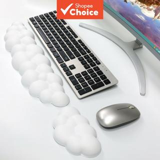 แผ่นรองข้อมือทรงเมฆเมมโมรี่โฟม PU นุ่มกันลื่น รองรับโต๊ะทําง…