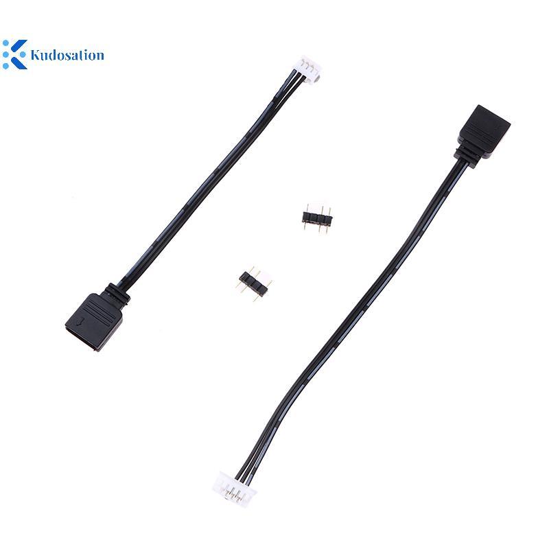 Kudosation พัดลม Controller 5V 3 Pin ถึง 6Pin 4Pin Transfer Adapter สาย 5V ARGB 3P ถึง 4P 6P Control