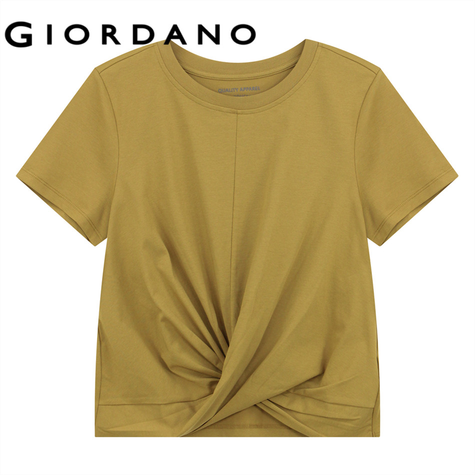 GIORDANO เสื้อยืดผู้หญิง Women's Boyfriend Tee(Sorona) 05325255