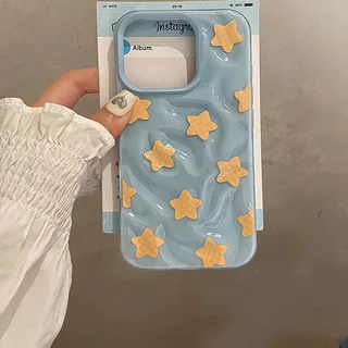 สําหรับ เคสไอโฟน 17 15 สำหรับ iPhone 13 16 11 15 17 14 12 Pro Max 15 14 16 7 8 Plus XR X XS INS ลายตารางดาว เคสไอโฟนสวยๆ