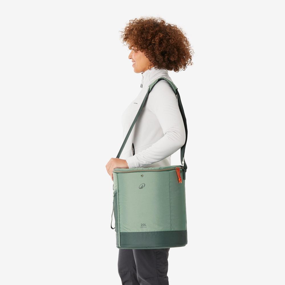 Decathlon Flexible,Isothermal,Compact Cooler Box For Camping กระเป๋าเก็บความเย็นยืดหยุ่น รุ่น 100 ความจุ 20 ลิตร - Green - รูปที่ 2