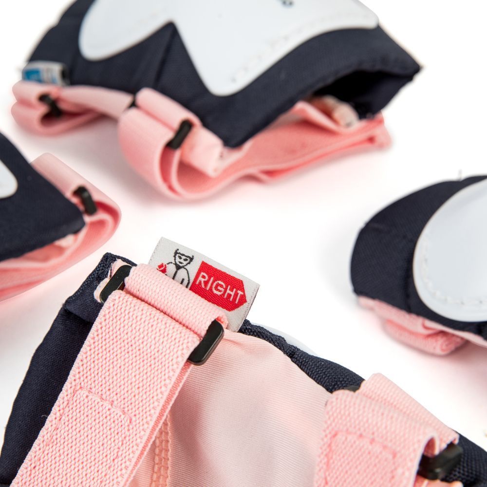 Decathlon Kids' Skating Scooter Skateboard Protectors Set Play ชุดสนับป้องกันเด็กเล่นอินไลน์สเก็ตรุ่น Play - Pink - รูปที่ 5