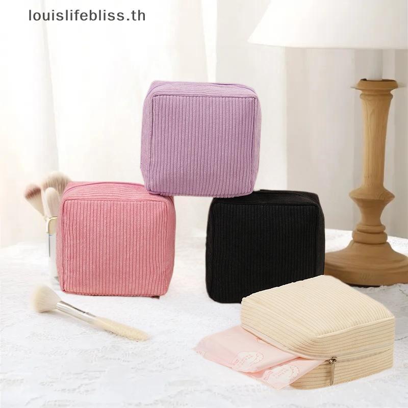 Louislifebliss Toiletry Bag ผ้าอนามัย Pad Pouch Pad Pouch Cute Cosmetic Storage Pouch Cable Case ใหม