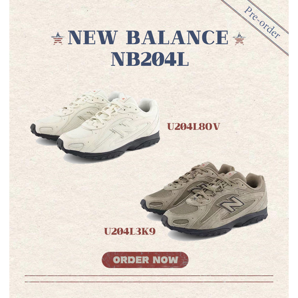 ☆pre-order☆ของแท้100% รองเท้า New Balance 204L “Year of the Horse – Tan/ White” U204L8OV&U204L3K9[พร