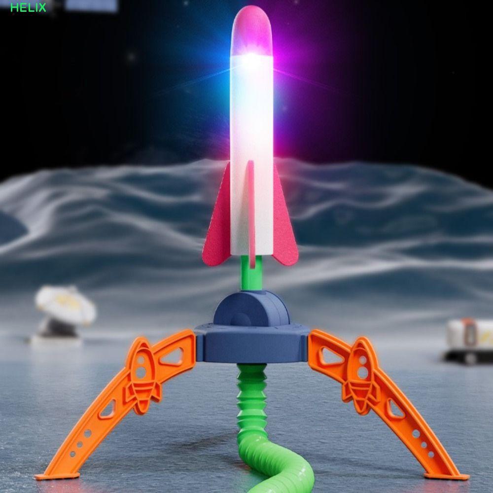 HELIX Stomp Rocket Toy, Foam Plastic Rocket Launcher, Interactive Game Foot Pump Athletics Jump Outd