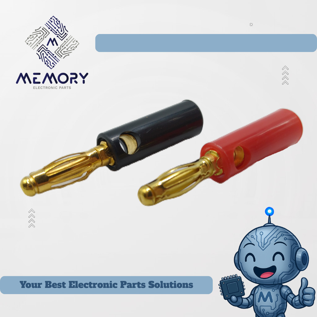 Jack Banana Gold / Banana Plug Gold (ราคาต่อคู่)