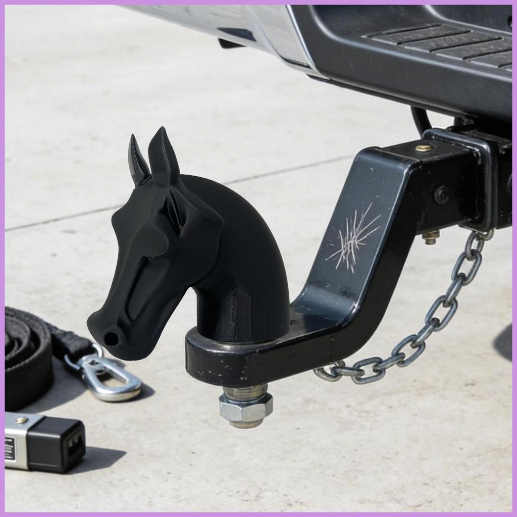 Trailer Tow Hitch ฝาครอบตกแต่ง Horse Head Caps Trailer Hitch Receiver สําหรับรถยนต์ซีดานรถบรรทุกแผนท