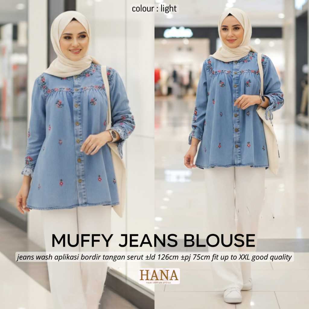 2502 MUFFY JEANS BLOUSE by hANA // ONESTUFF