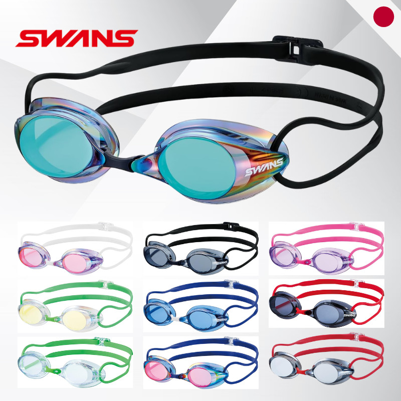 SWANS SR-7 Series Racing Swim Goggles for Ages 12 and Up - Non-Cushion Design