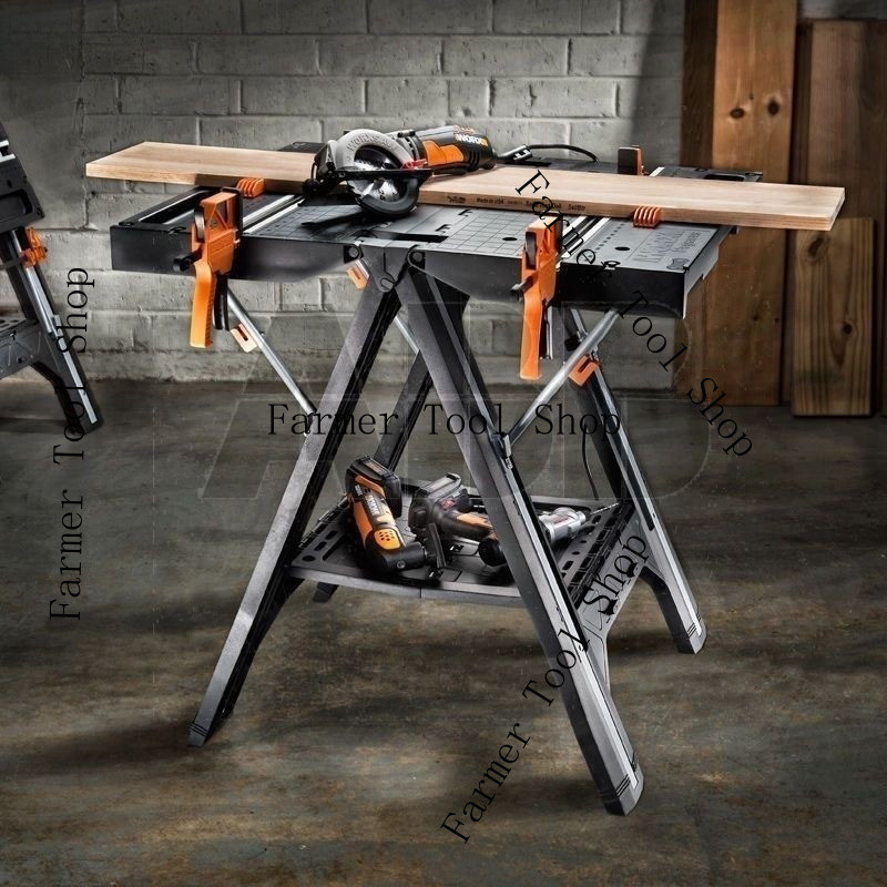 WROX WX051 ราคาพิเศษ โต๊ะเครื่องมืออเนกประสงค์  โต๊ะทำงานไม้ พกพาและเคลื่อนย้ายได้ DVTJ