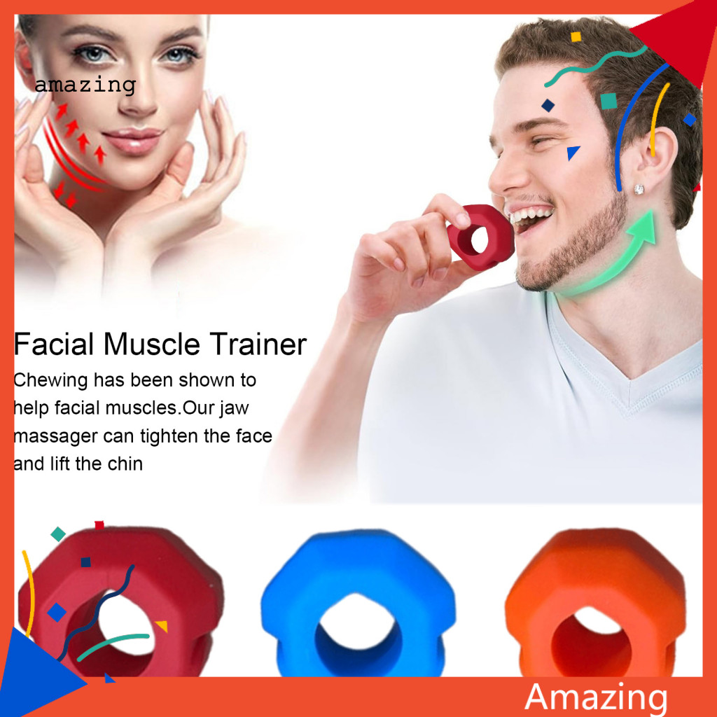 [AM] ซิลิโคน Jawline Shaper ซิลิโคน Jaw Trainer ซิลิโคน Jaw Exerciser Ball สําหรับผู้ชายผู้หญิง – แบ