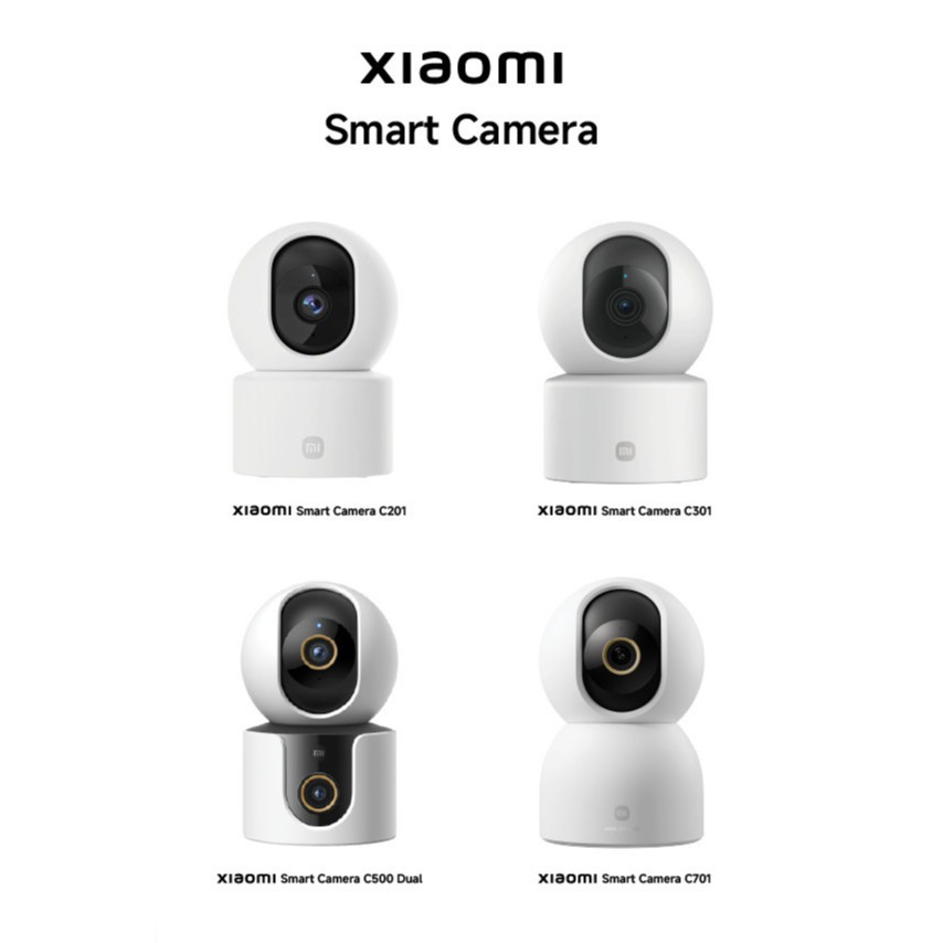 Xiaomi Smart Camera C201/C100/c301/C400/C500/C300 Dual/C701/C500 Dual กล้องวงจรปิด ควบคุมผ่านแอป ตรว