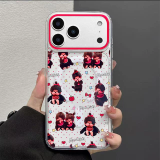 🎉KIDDY🎉แม่เหล็ก เคสใสกันกระแทก เคสสําหรับไอโฟน 16 เคสชาร์ได้ สำหรับ IPhone 11 17 Pro MAX 13 15 14 12 7/8Plus MONCHHICHI