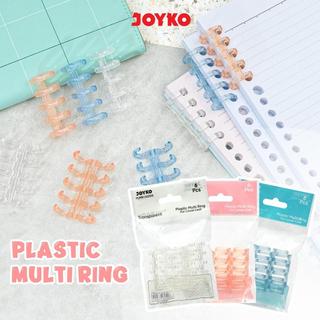JOYKO Plastic Multi Ring Binder Plastik Loose Leaf Ring Spiral DIY PLMR-3600S 1 Set Isi 6 Pcs