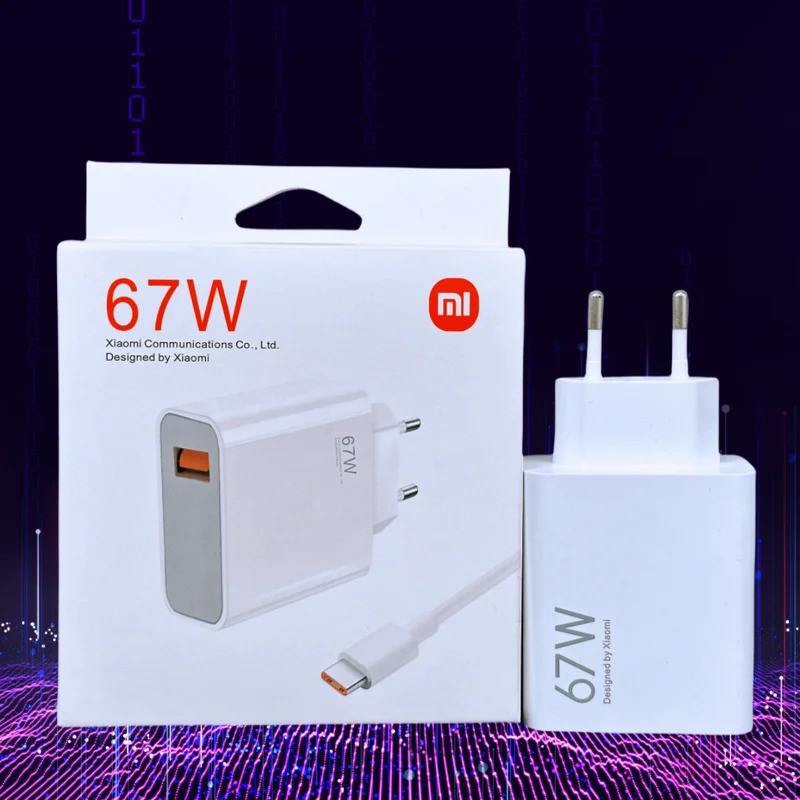 67w Xiaomi Original Charger Turbo Charge Gan EU อะแดปเตอร์ 6A Usb ประเภท C สําหรับ Poco x5 F5 Pro Mi