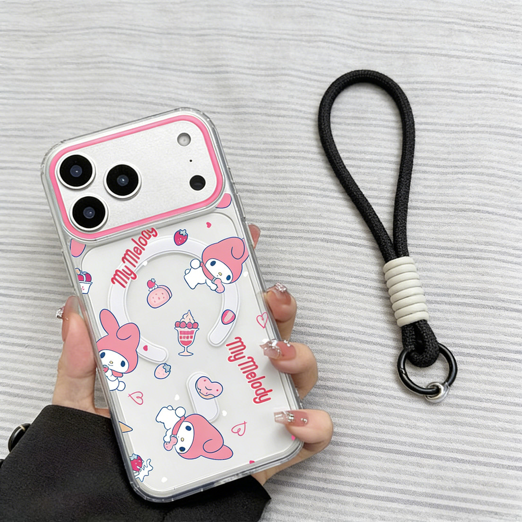 MUSE❤เคสโทรศัพท์แม่เหล็กสำหรับ เคสไอโฟน ลาย มายเมโลดี้ For iPhone 7 13 16 17 11 15 14 12 Pro Max 16 14 Plus XR XS