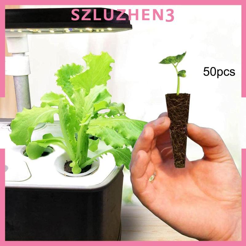 [Szluzhen3] 50x Grow Sponges Replacement,ใช้งานง่าย Planting Root Growth Sponges Rooter Plug for Let