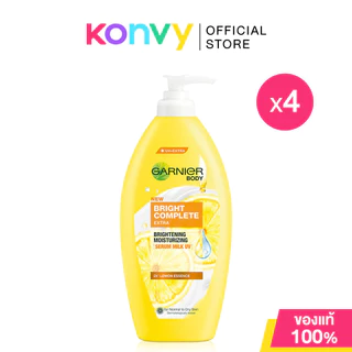 Garnier Bright Complete Extra Body Serum [400ml x 4pcs] การ์นิเย่ โลชั่นบำรุงผิวกาย.