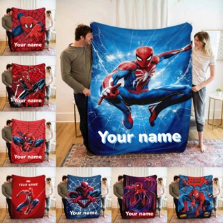 ที่กําหนดเองชื่อแมงมุมห้องการ์ตูนผ้าห่มอบอุ่นนุ่มสบายแบบพกพา…