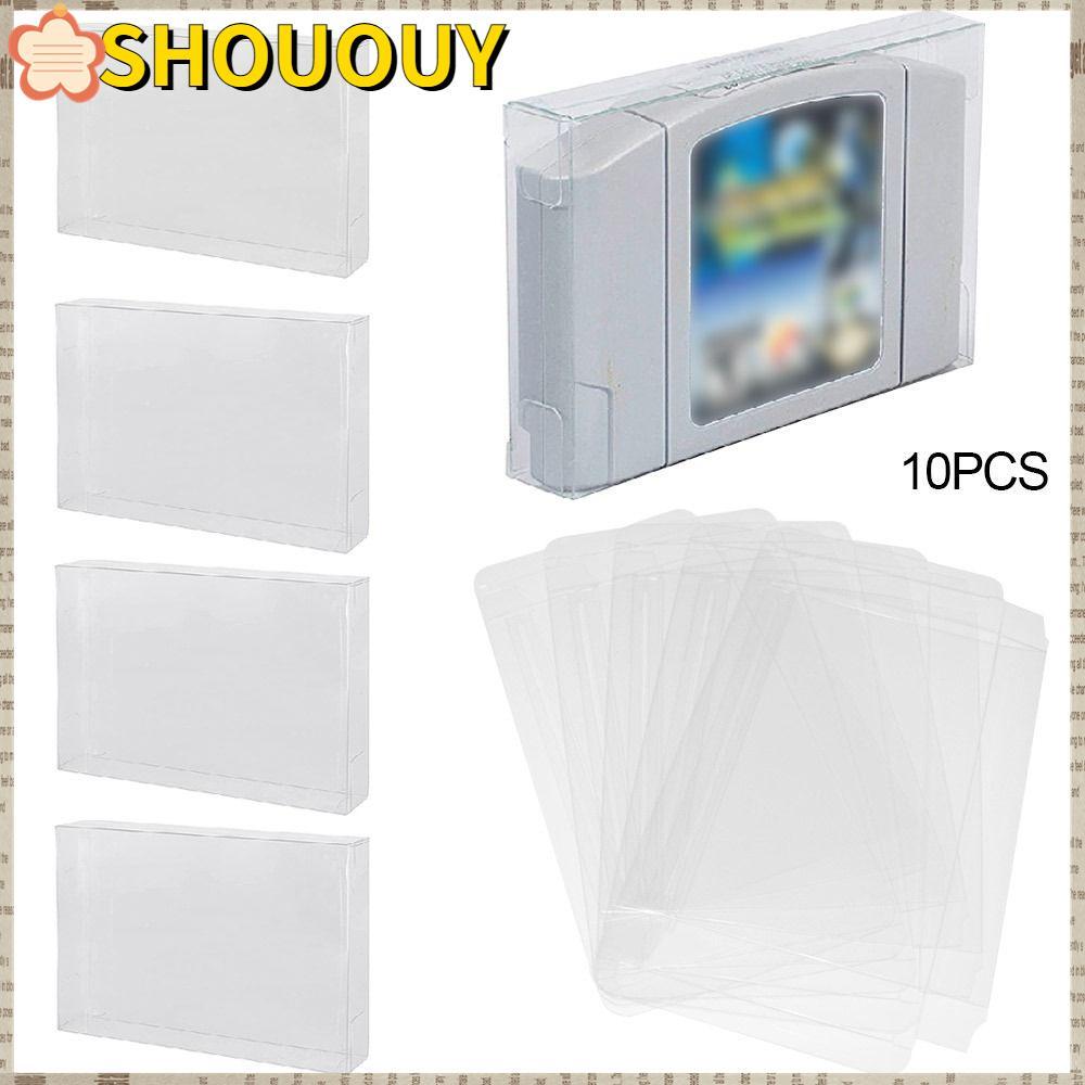 SHOUUY 10 ชิ้นอุปกรณ์เสริมตลับเกมสําหรับ SNES Protector สําหรับ N64