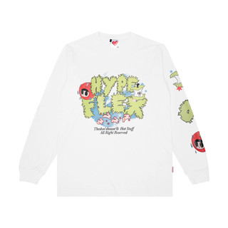The Don's House LS FLEX WHITE - Longsleeve Kaos Lengan Panjang Motif Sablon Pria Wanita