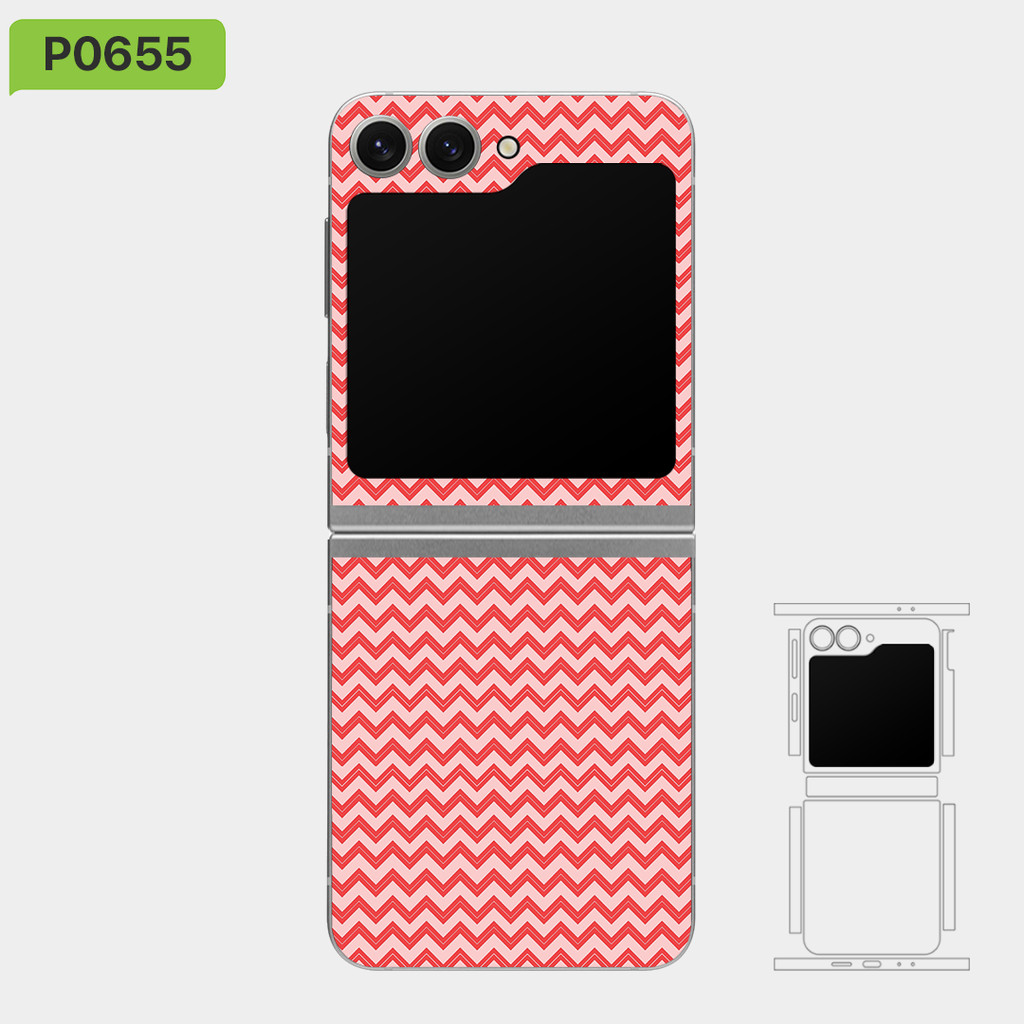 Vinyl Skin wrap, สําหรับ Samsung Z flip 7/6/5/4/3, Fiber Collection โดย Nexa Skins, ป้องกันรอยขีดข่ว