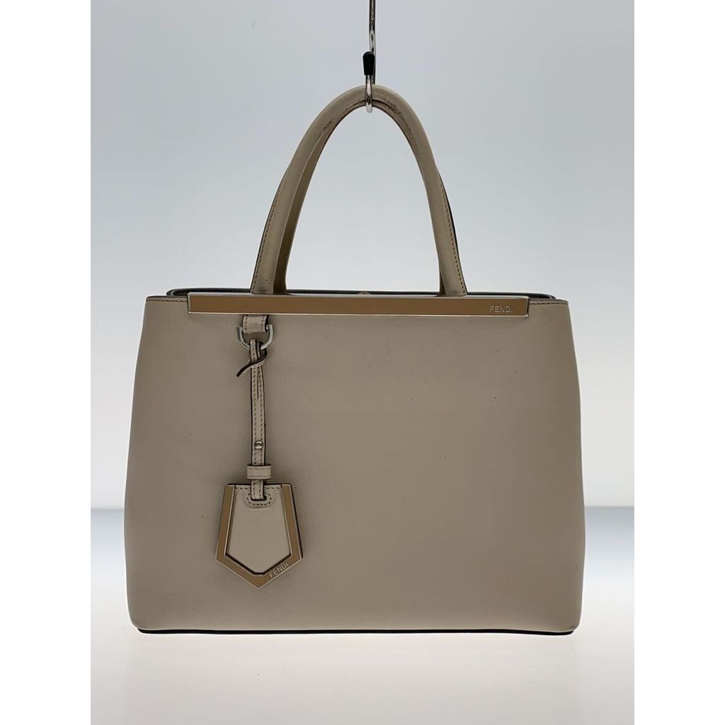 FENDI Handbag Two joules Leather CRM Direct from Japan Secondhand