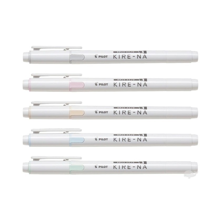 ปากกาเน้นข้อความ Pilot Kire-Na Twin Tip (สีพาสเทล)