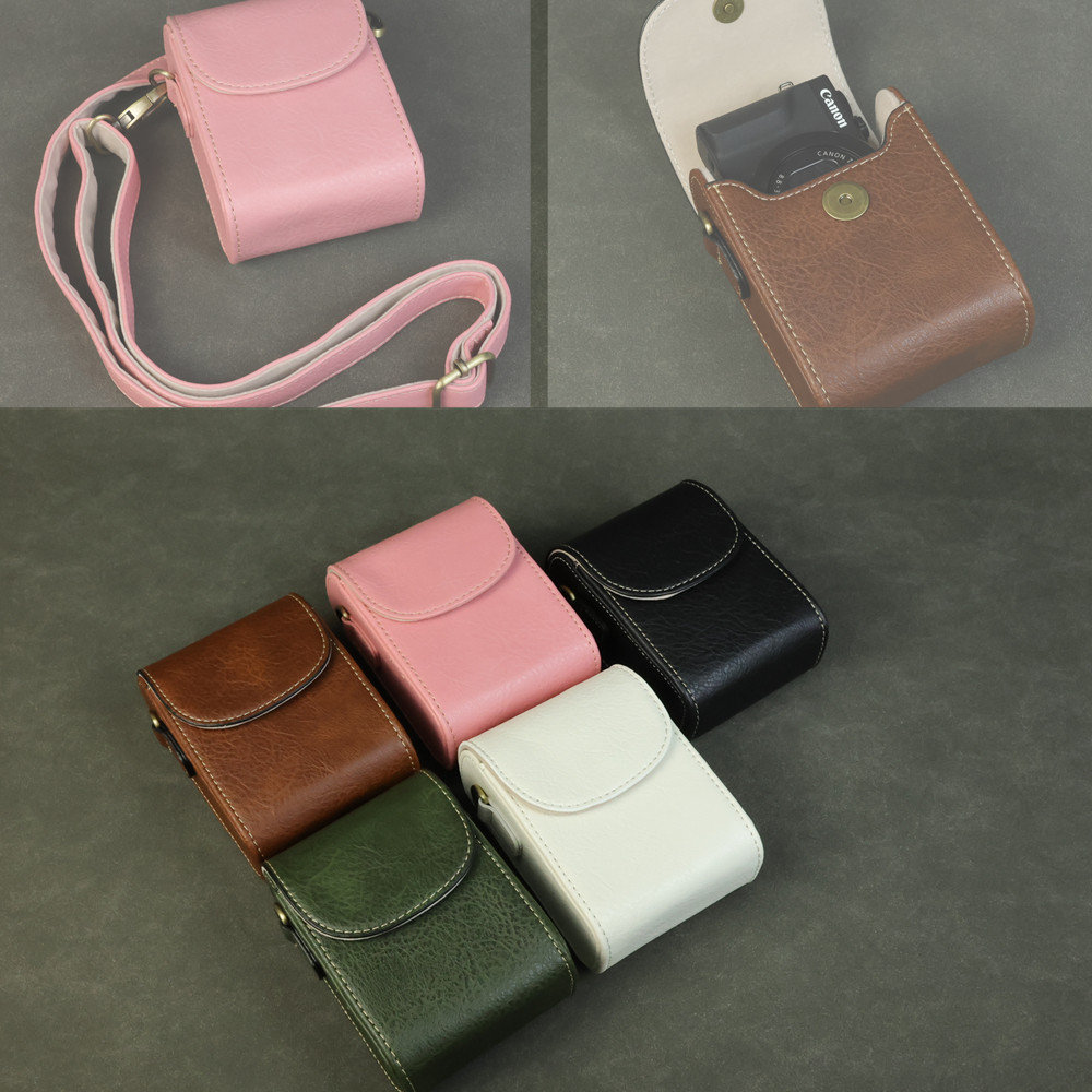 กระเป๋ากล้องหนัง PU สําหรับ Sony ZV1M2 ZV1 RX100 สําหรับ Canon G7 X MARK II III SX730 SX740 สําหรับ 