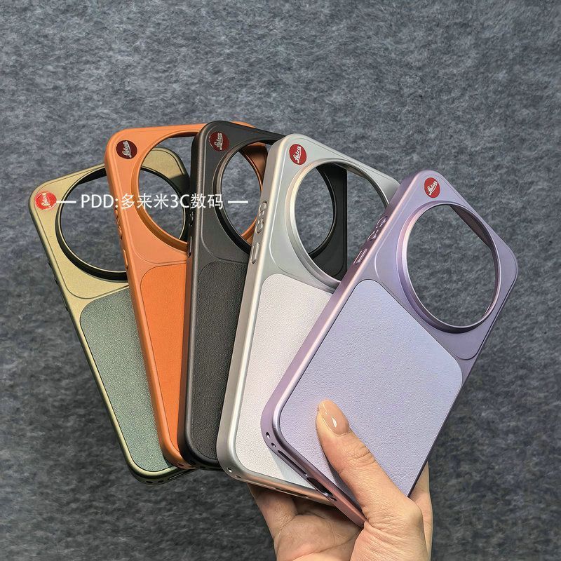 P PC Hard Case เหมาะสําหรับ Xiaomi 17ultra เคสโทรศัพท์ Leica มาตรฐานชุบแม่เหล็ก Matte อินเทรนด์หรูหราที่สองตัวแปรหนังธรรมดา