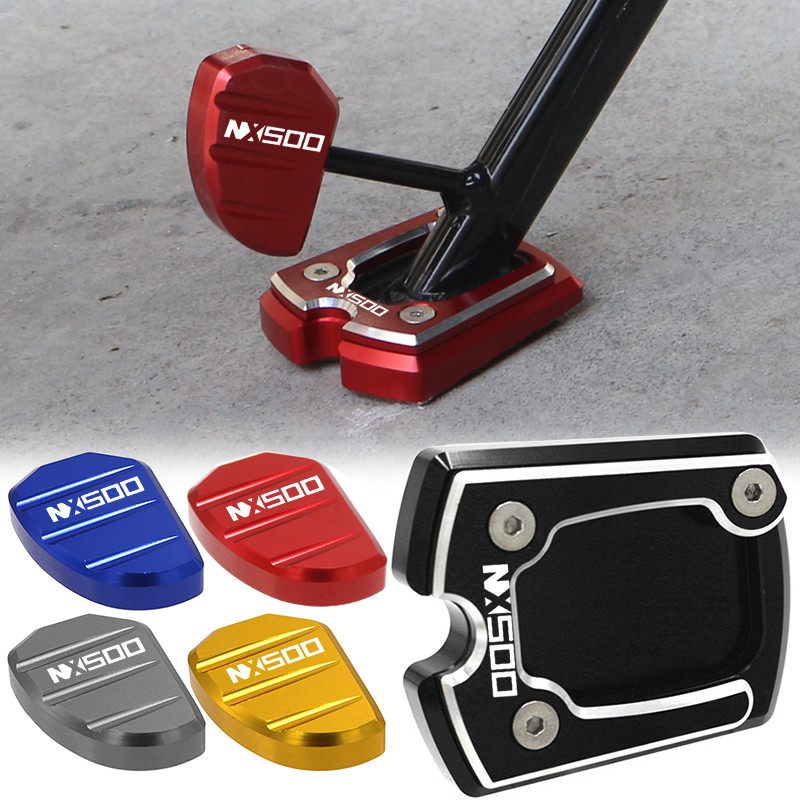 สําหรับ Honda NX500 NX 500 2023 2024 2025 CNC อุปกรณ์เสริมรถจักรยานยนต์ขาตั้ง Extension Kickstand แผ่น Pad