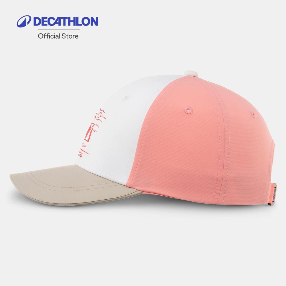 Decathlon Kids' Cap 7-15 Years MH100 หมวกแก๊ปสำหรับเด็ก รุ่น MH100 - White/Pink